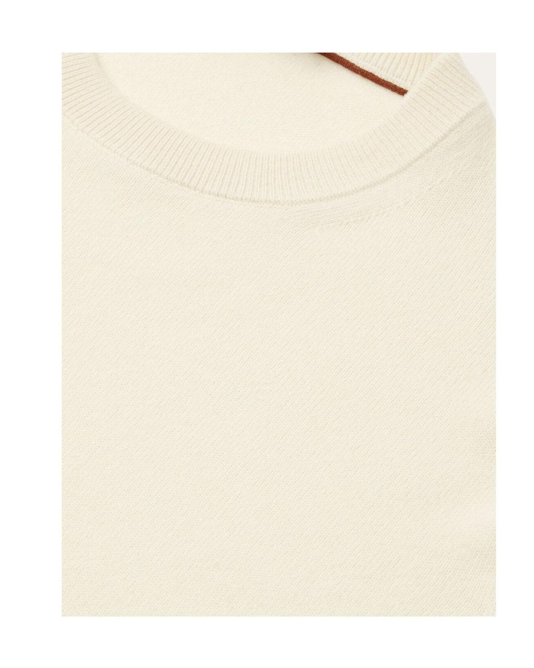 Loro Piana White Classic Crewneck for men
