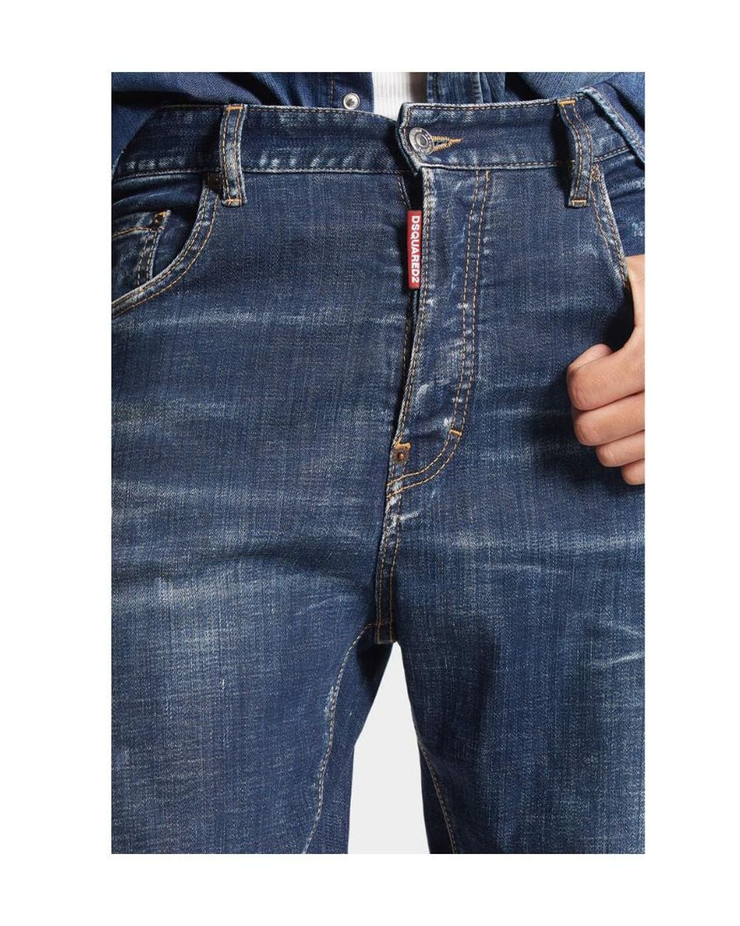 DSquared² Blue Dark Pressed Wash 642 Jeans for men