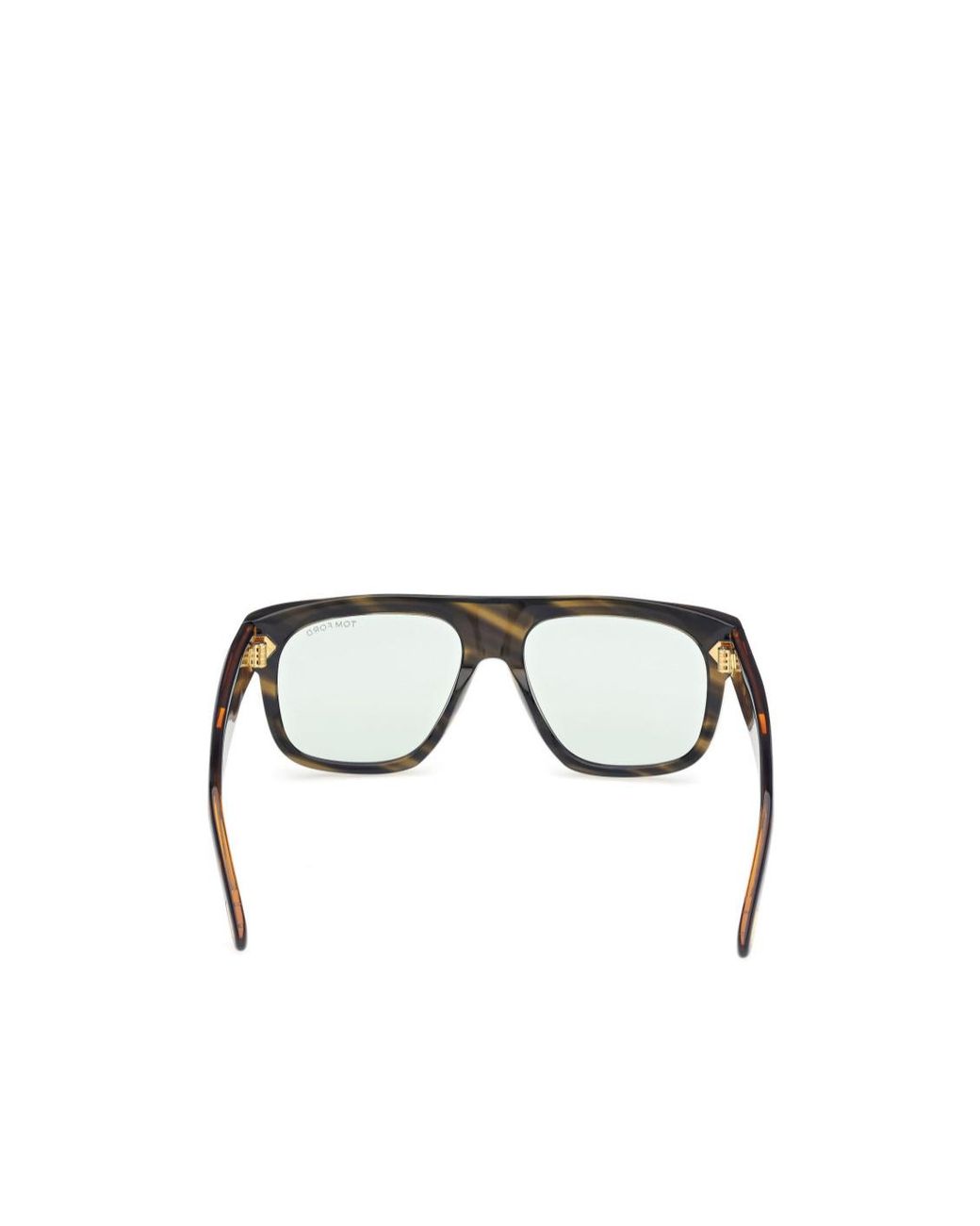 Tom Ford White Eyewear Pilot Frame Sunglasses for men