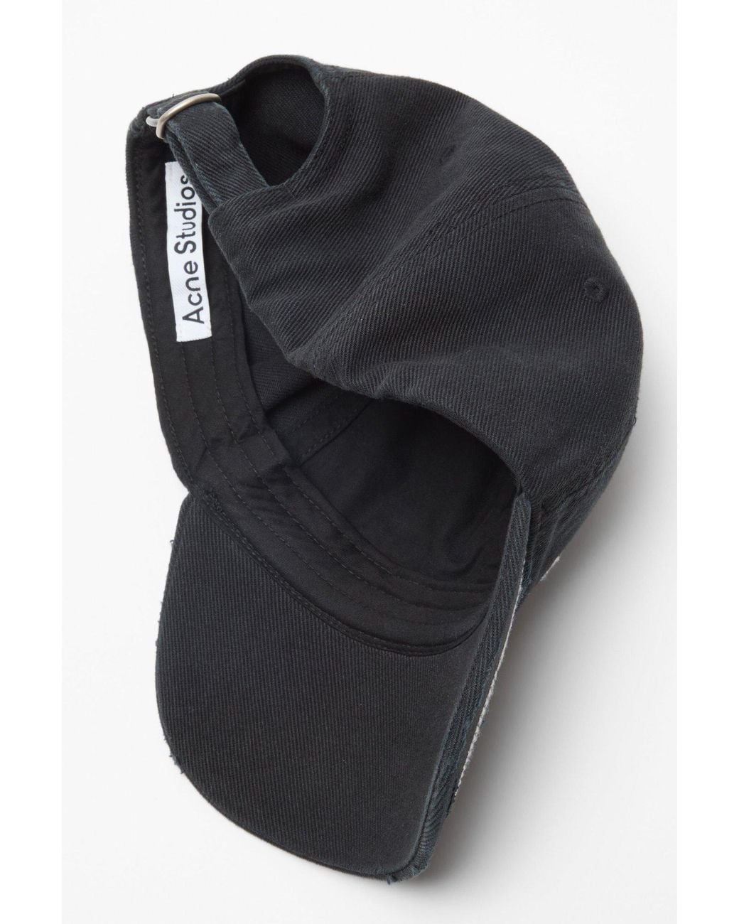 Acne Blue Twill Logo Cap for men