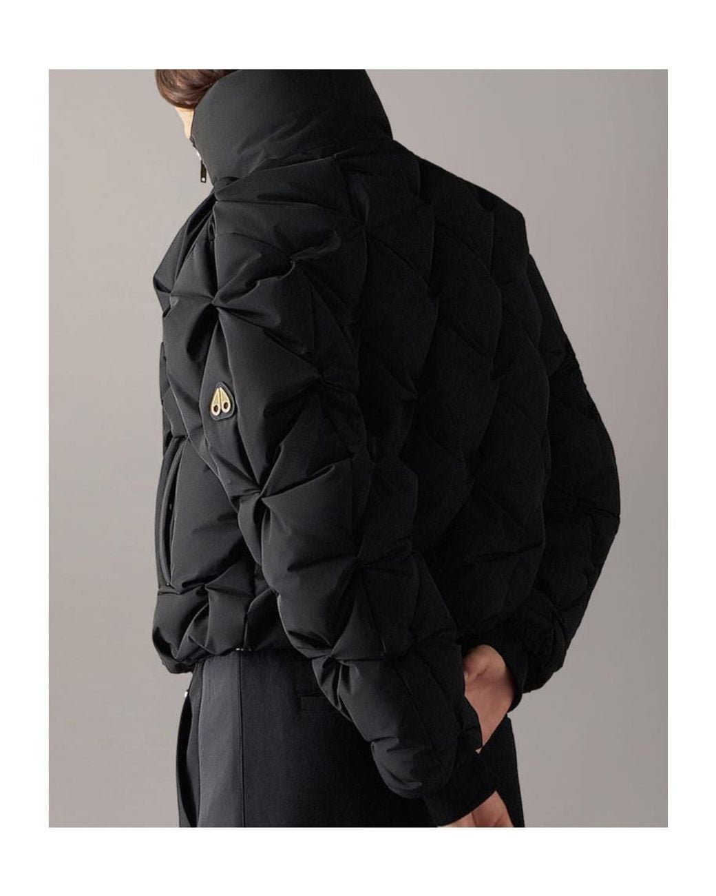 Moose Knuckles Black Glint Tufted Down Puffer