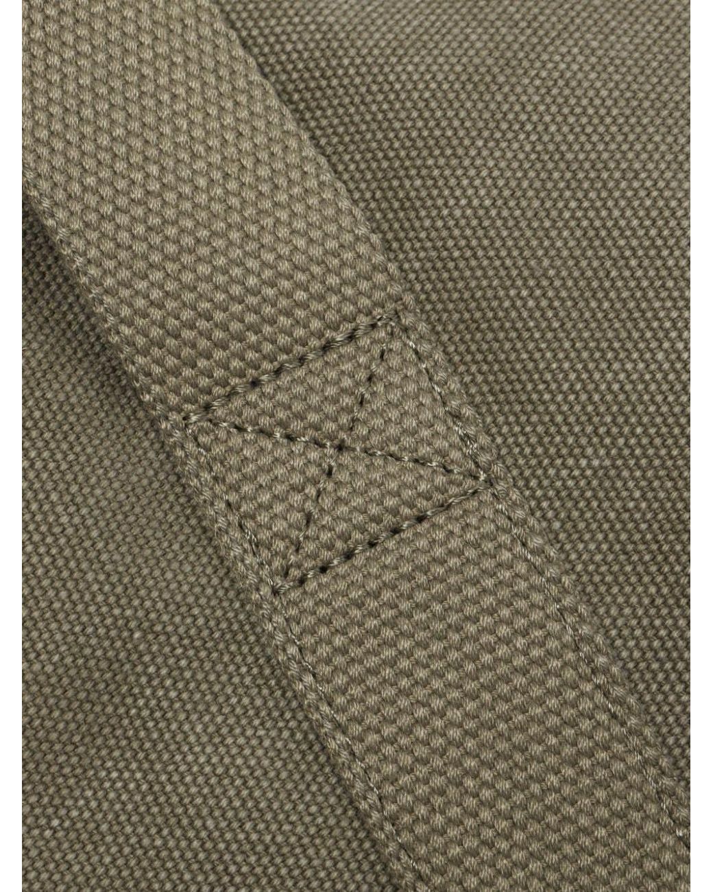 A.P.C. Green Récupération Logo Printed Tote Bag for men