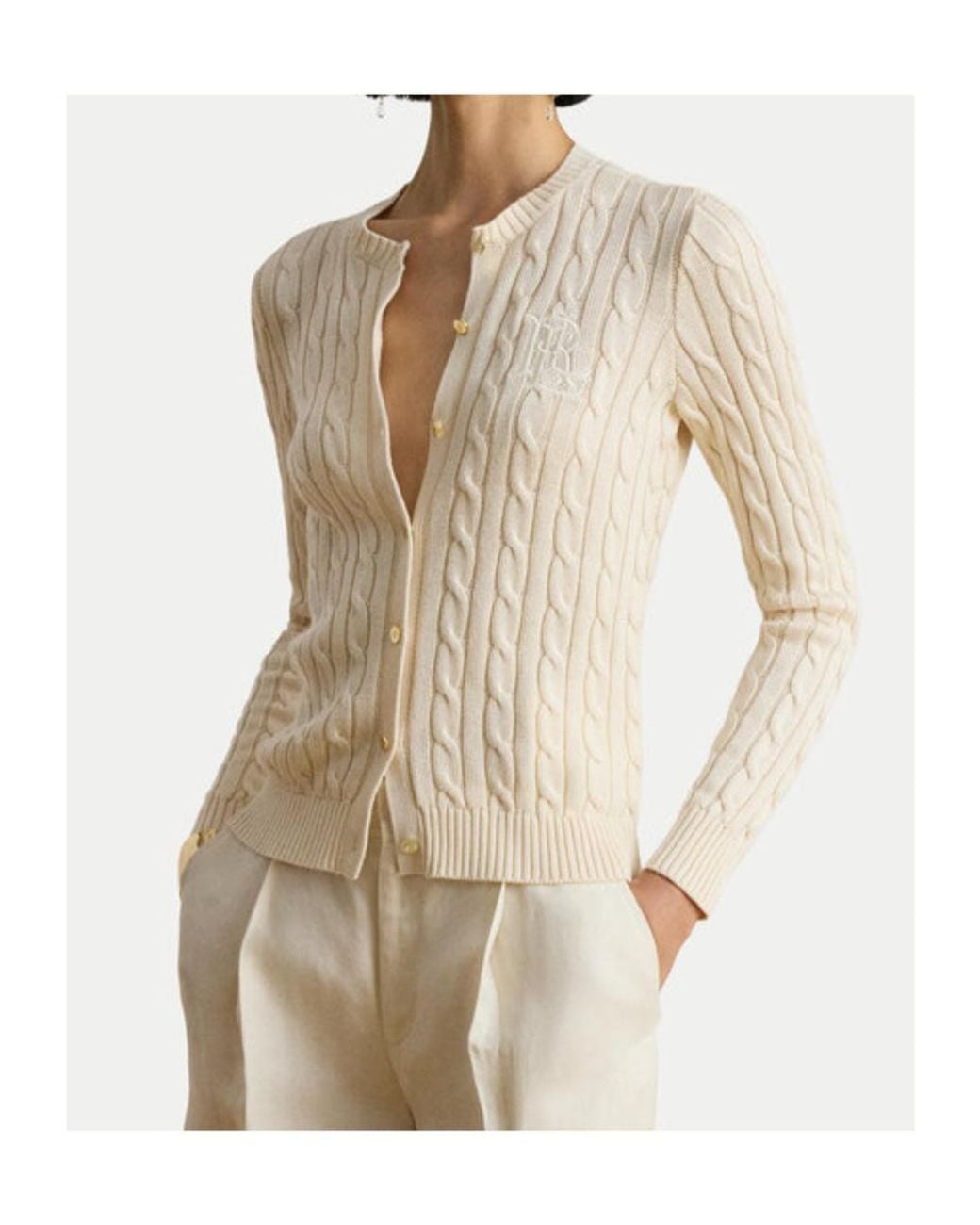Ralph Lauren Natural Casual Knit Cardigan