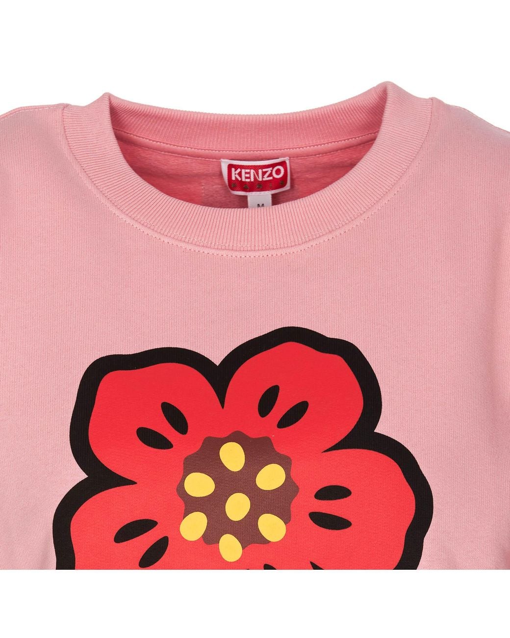 KENZO Pink Logo Printed Crewneck Sweatshirt