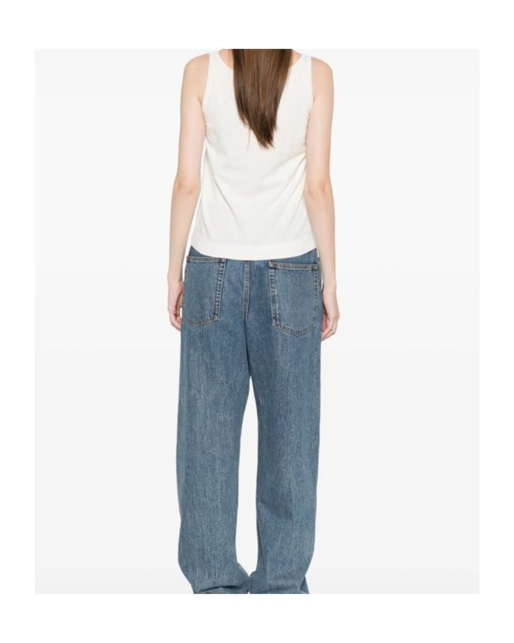 Max Mara White Sleeveless Vest