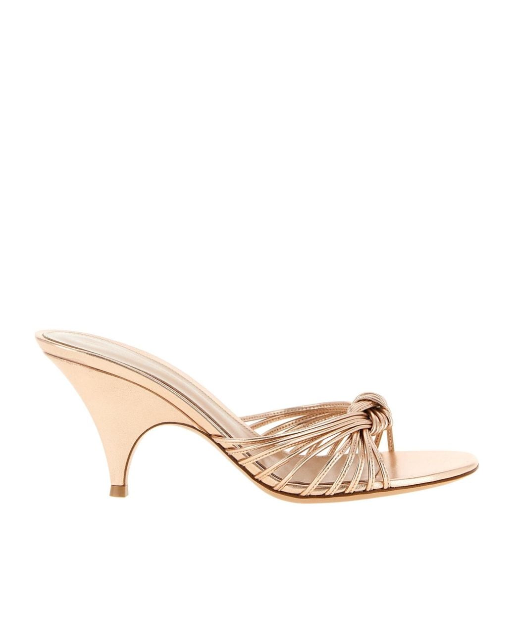 Gianvito Rossi Natural Sofia Knotted-Strap Mules