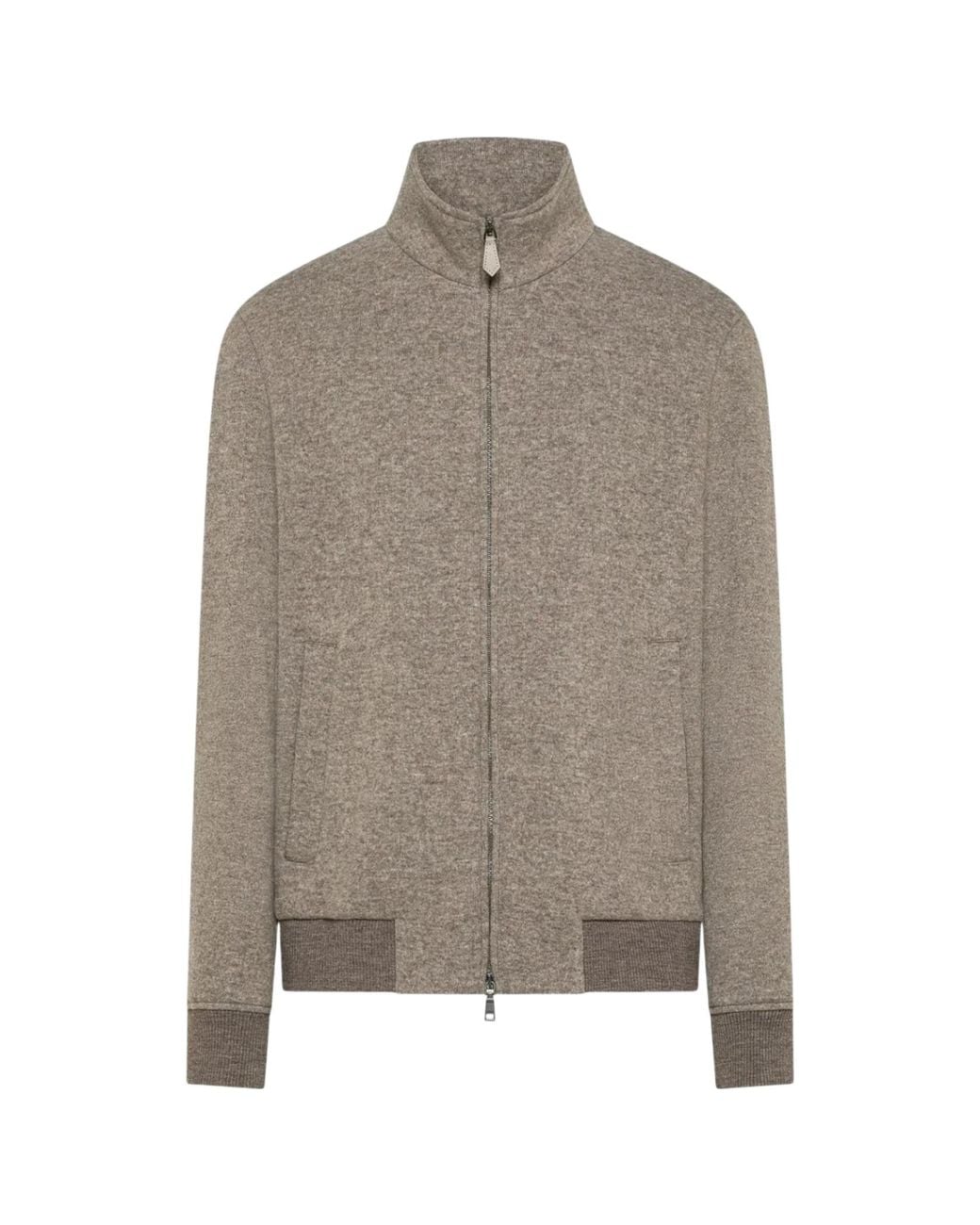 Seventy Gray Double-Sided Knitted Casual Jacket for men