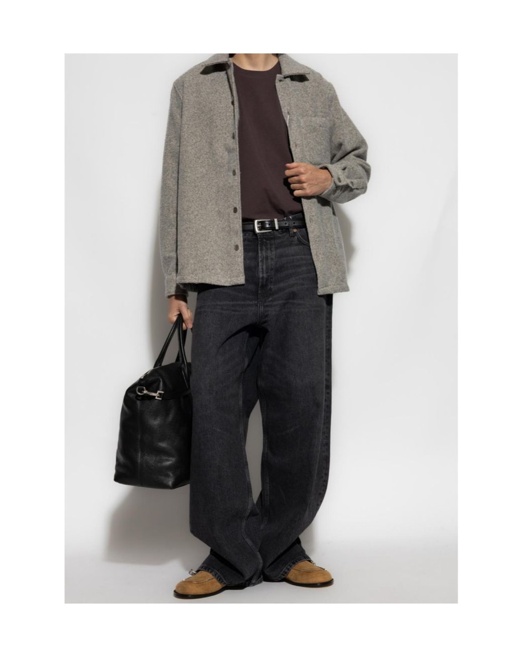 Samsøe & Samsøe Gray Samsøe Samsøe Sadamon Jj Overshirt for men
