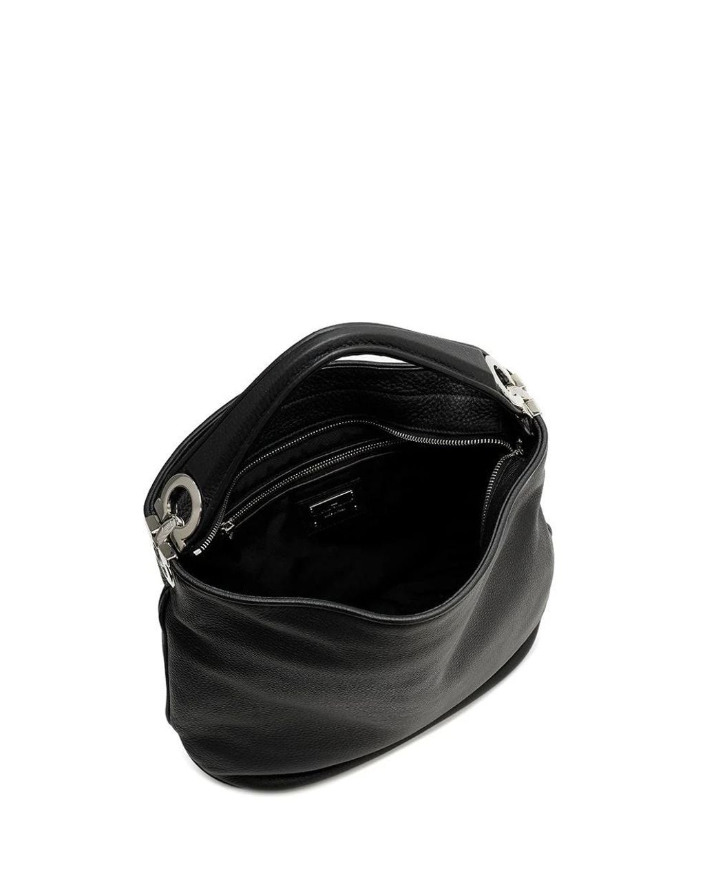 Ferragamo Black Logo Handbag