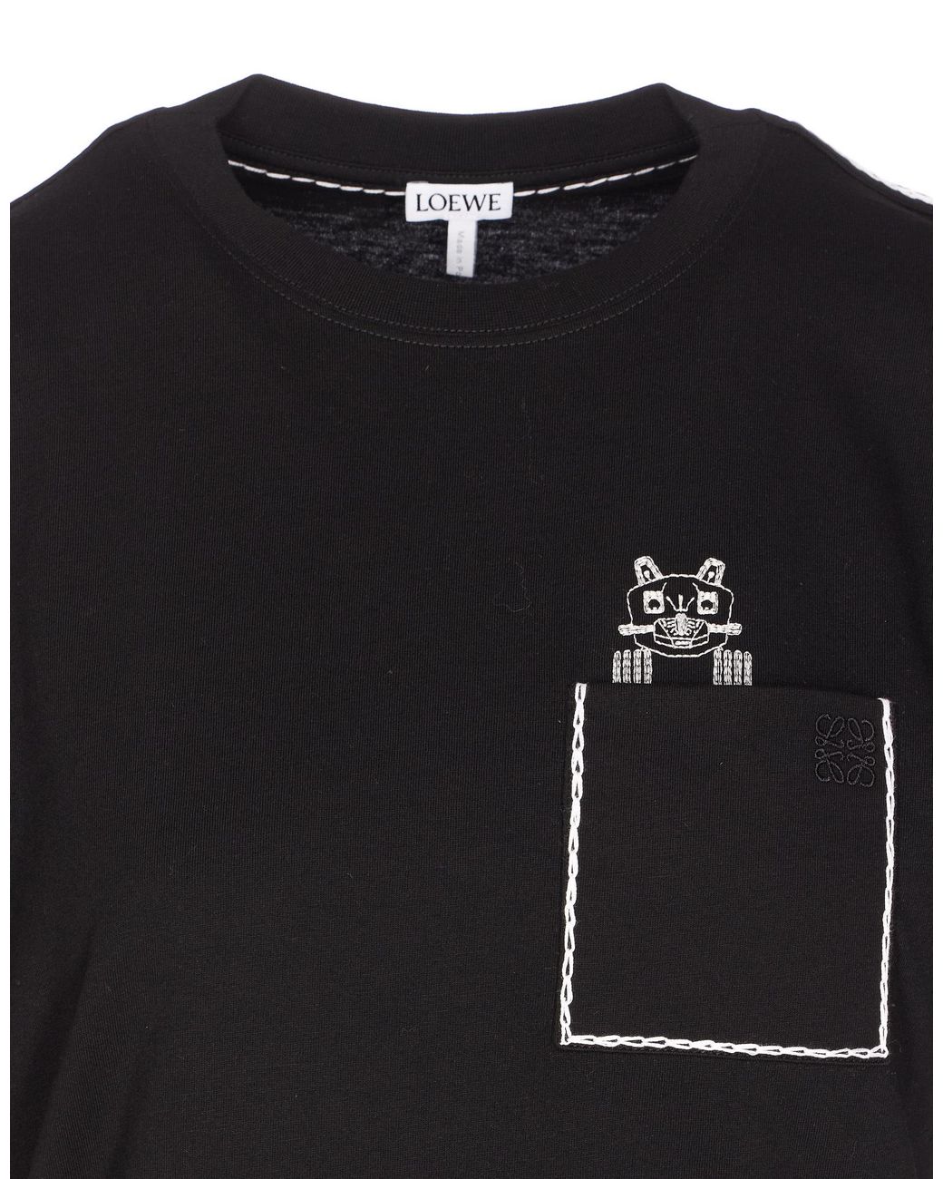 Loewe Black X Louis Wain Stretch-Cotton T-Shirt