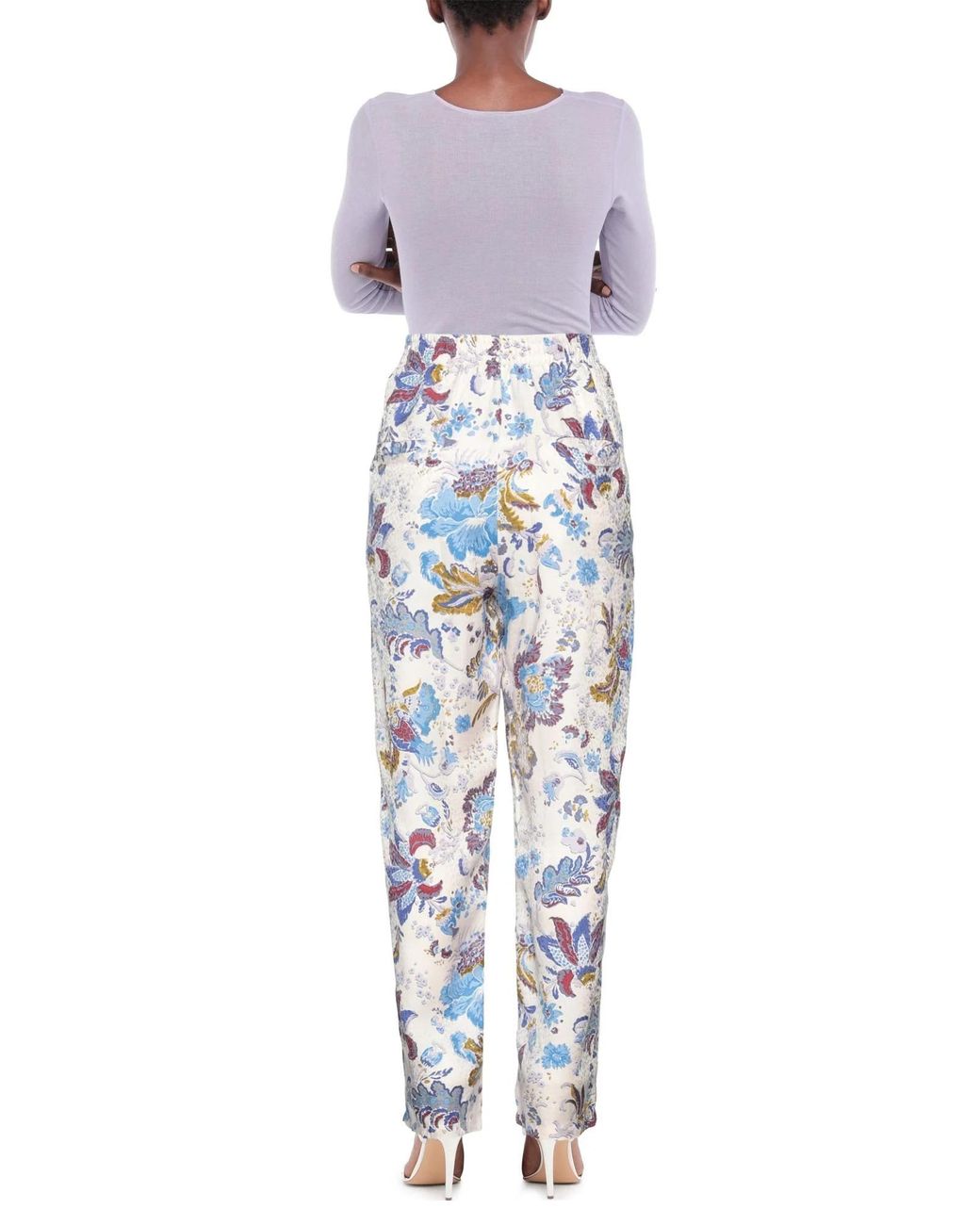 Isabel Marant Blue Floralprint Woven Pants