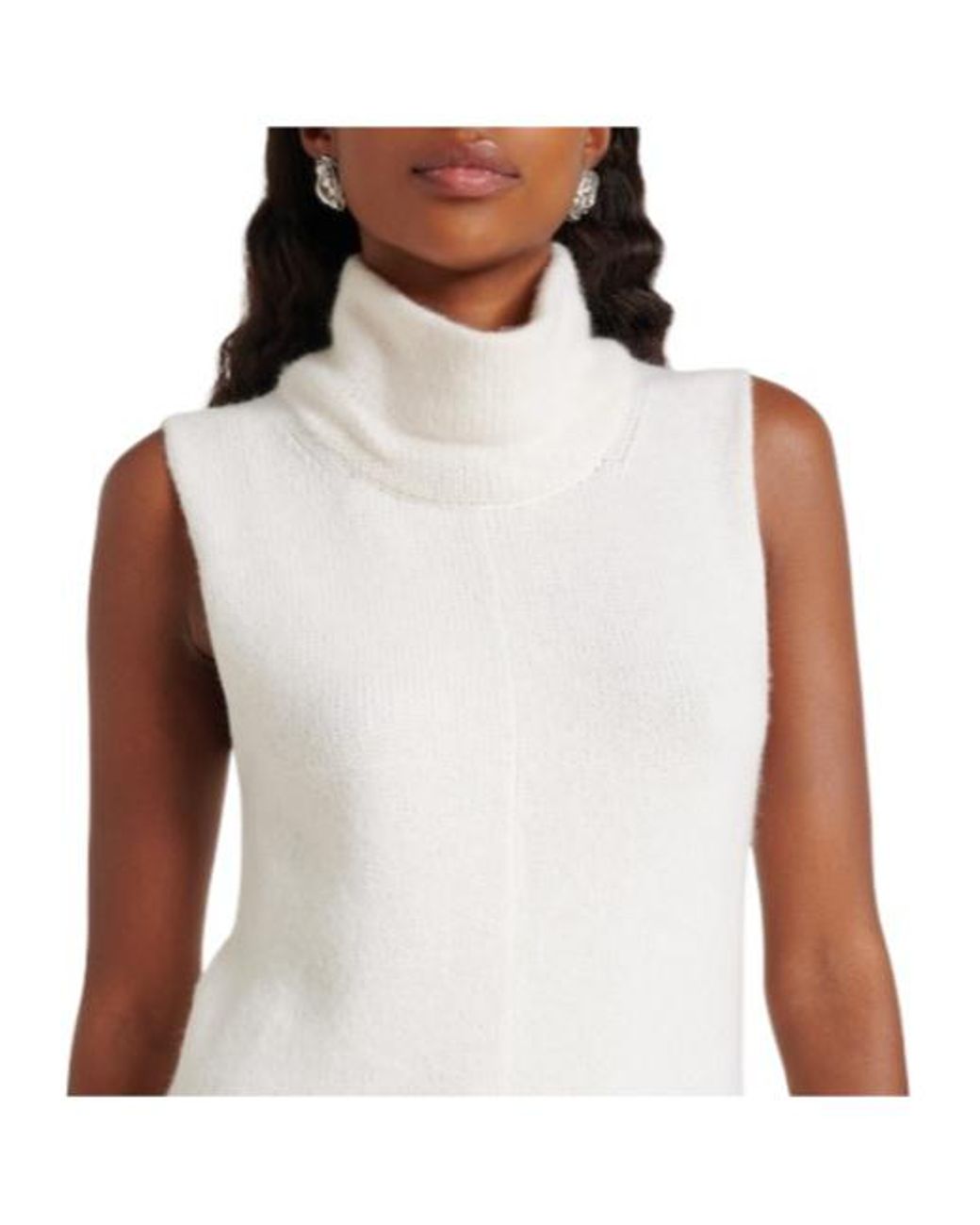 Magda Butrym White Sleeveless Midi Dress