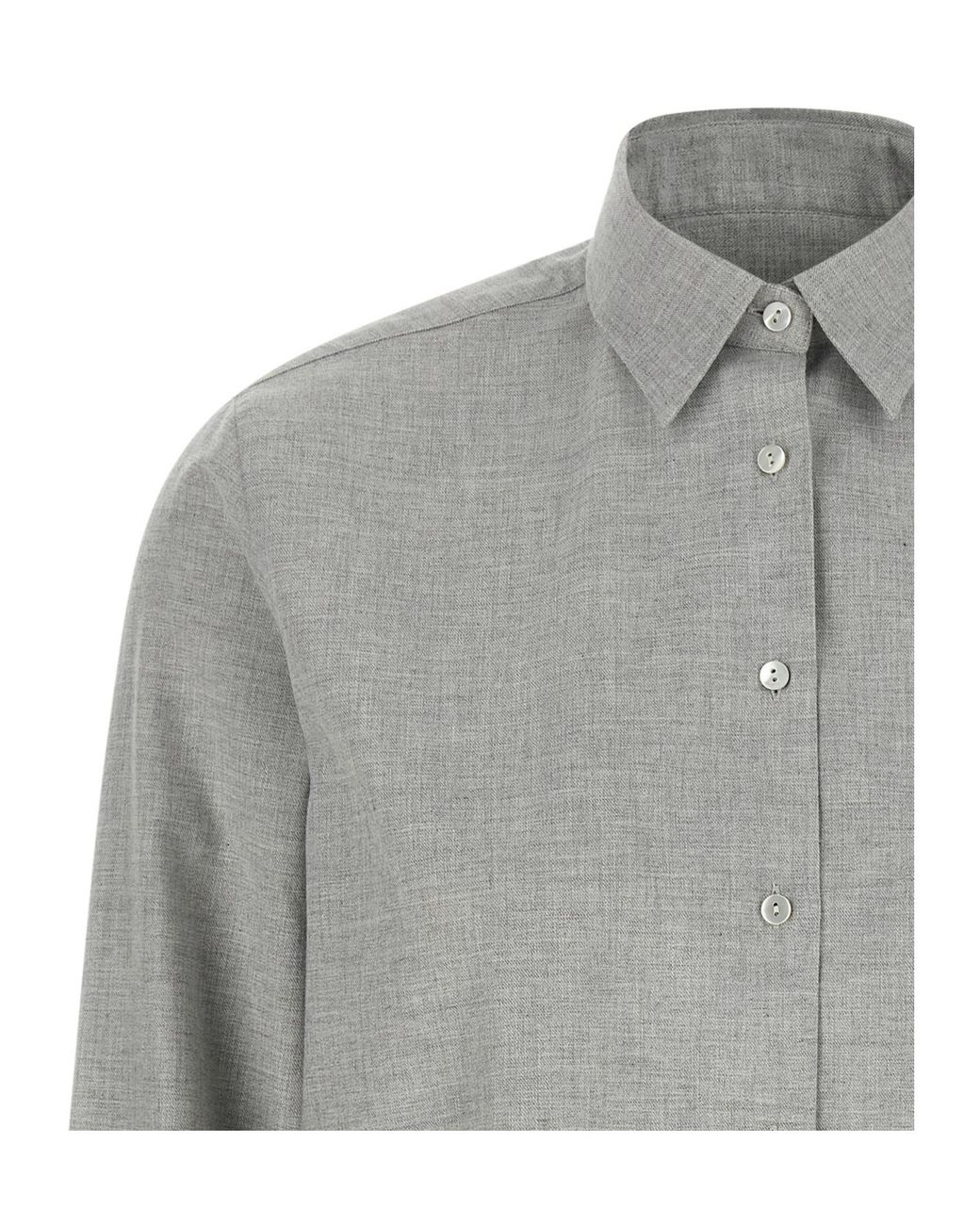 Xacus Gray Marta Flannel Shirt