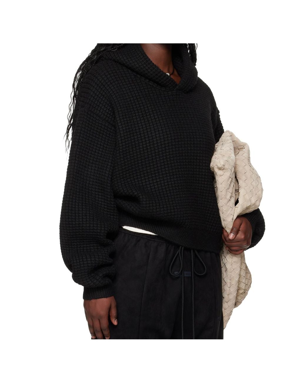 Fear Of God Black Heavy Waffle 90S Hoodie