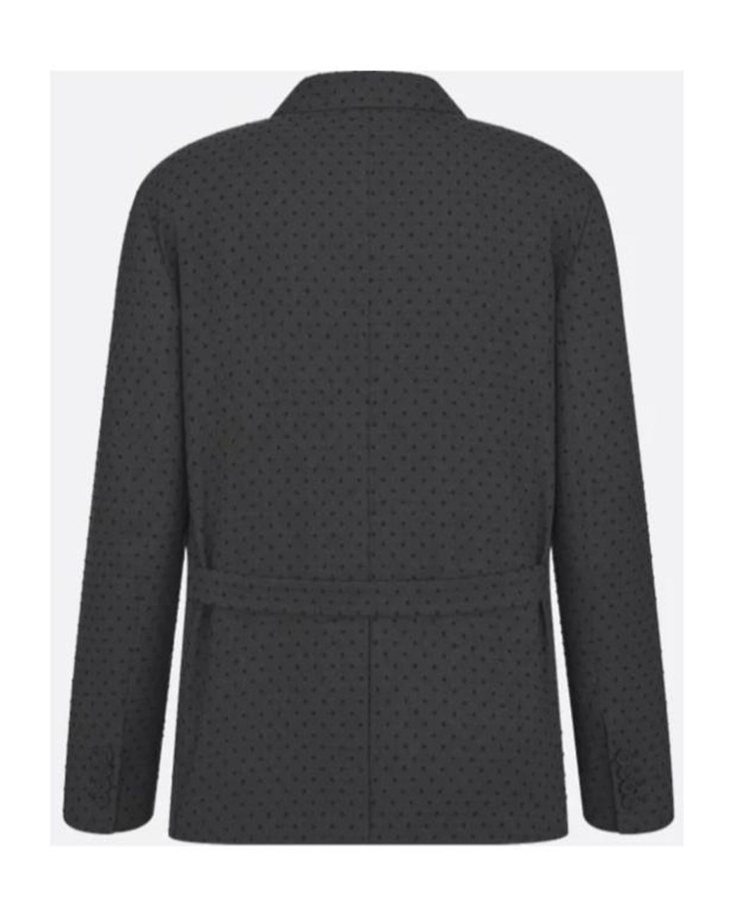 Dior Black Jacket With Rear Martingale Belt for men
