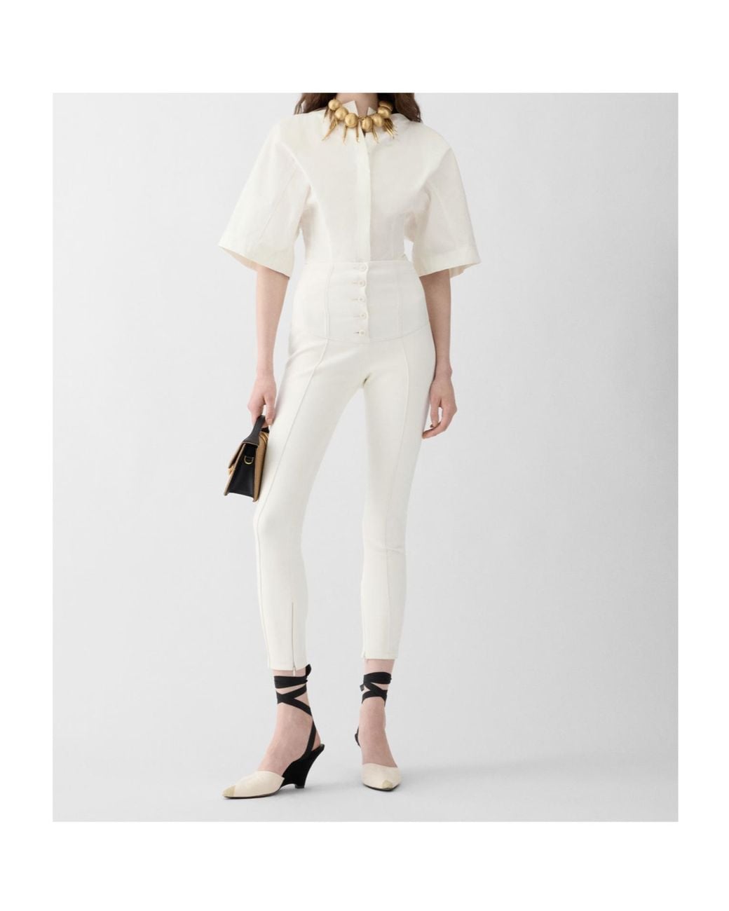 Jacquemus White The Arlésien Fitted Leg Pants