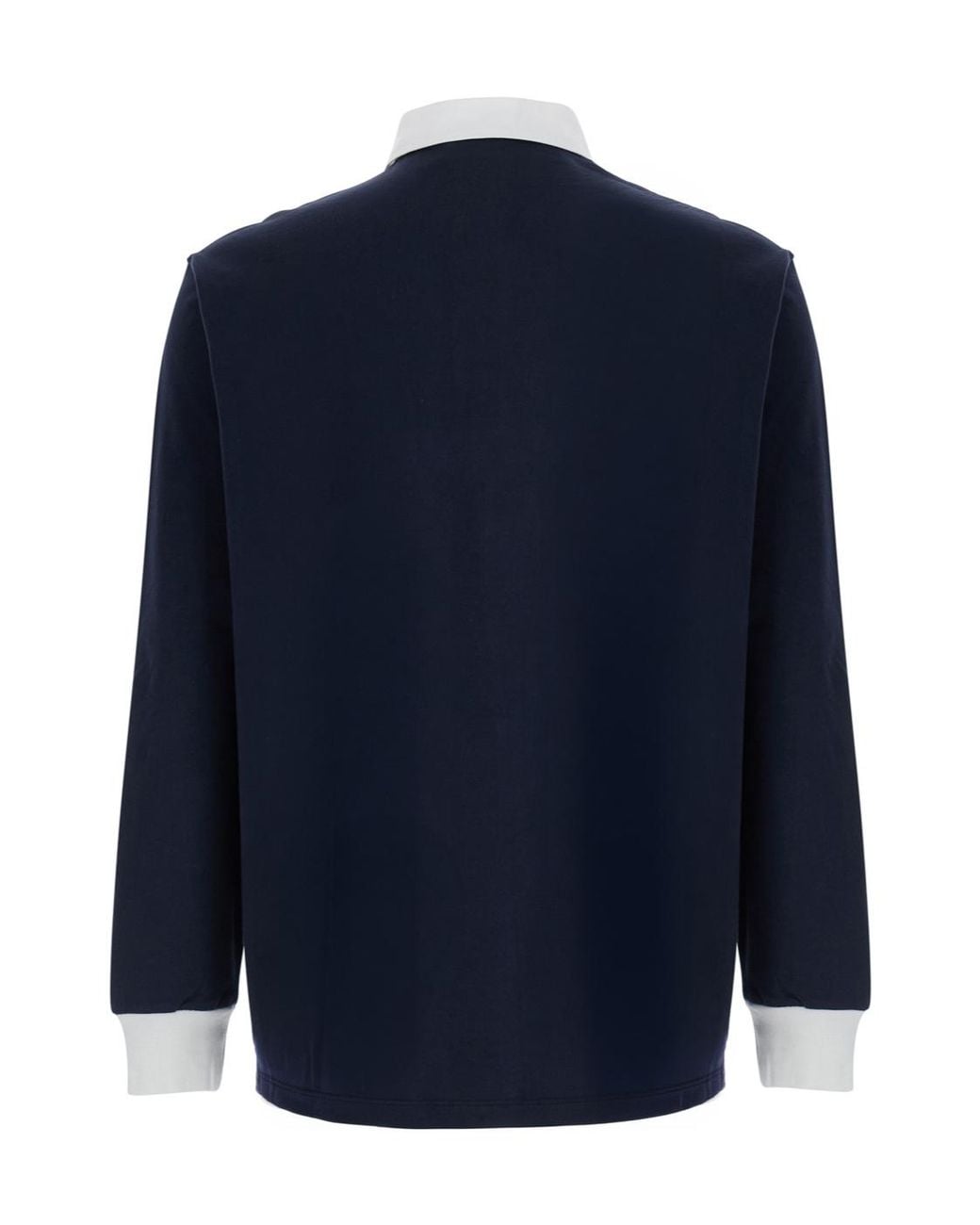 Drole de Monsieur Blue Drôle De Monsieur Striped Logo Rugby Polo Shirt for men