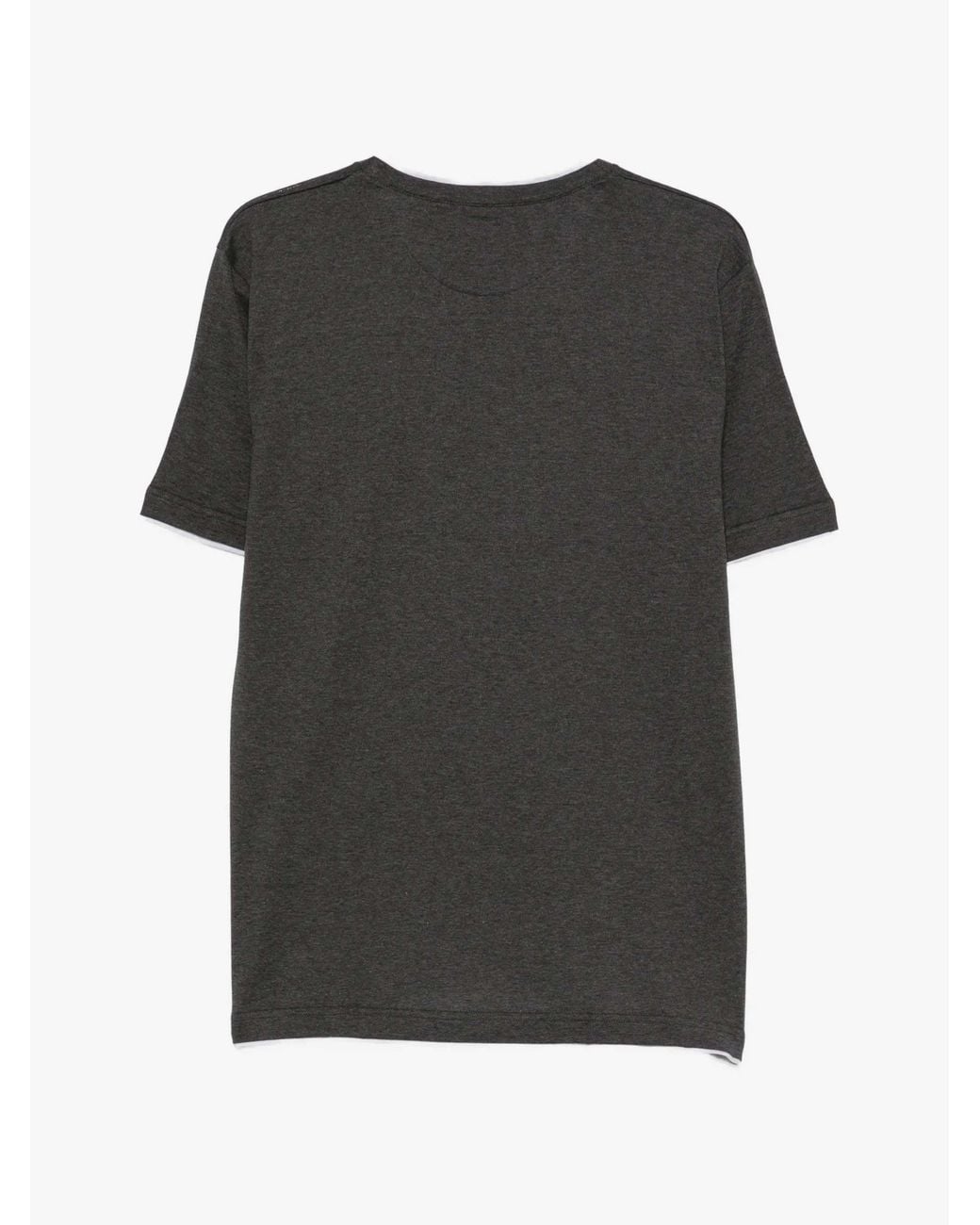 Eleventy Black Crew-Neck Short-Sleeve T-Shirt for men