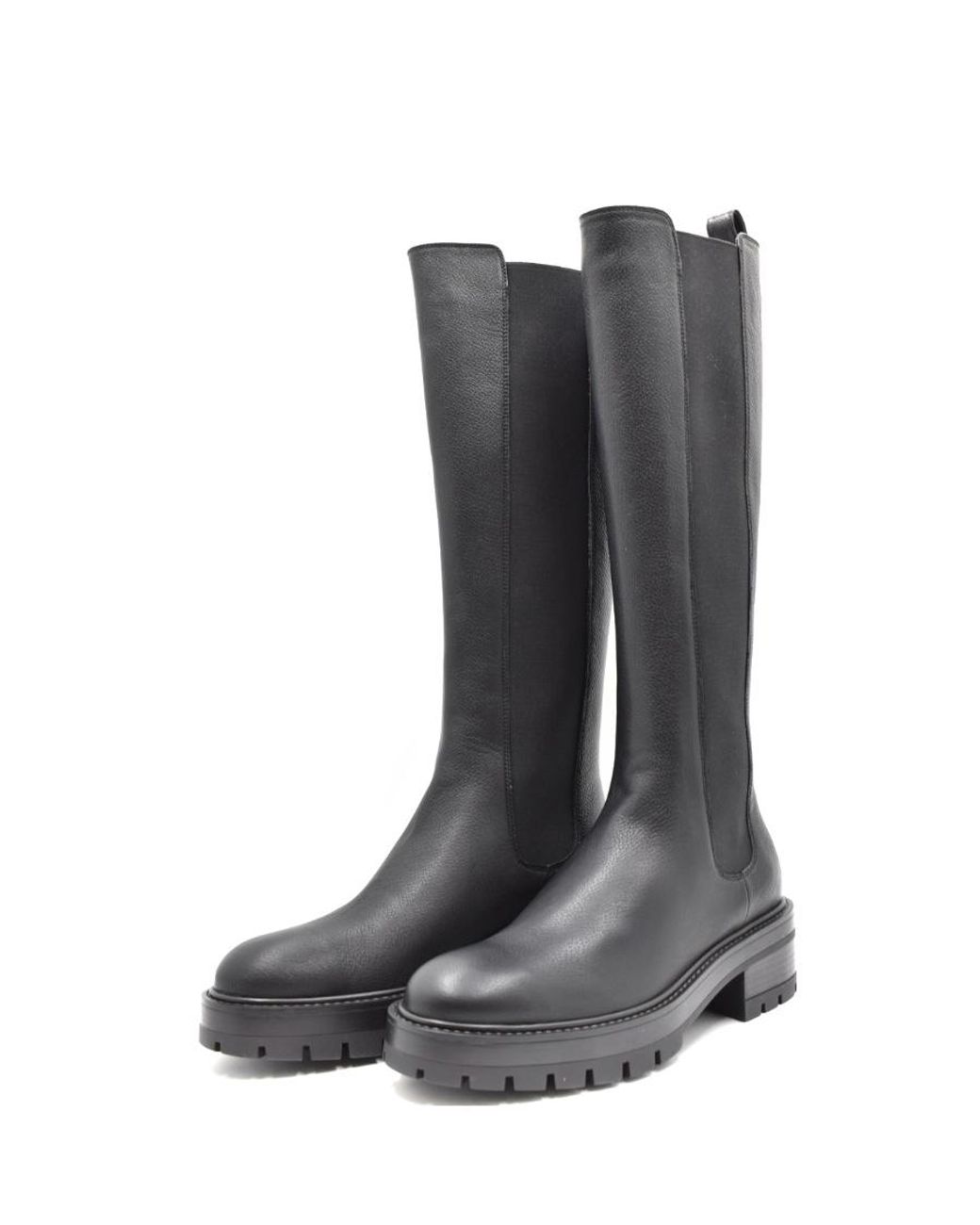 Aquazzura Black Platform Thigh-High Boots