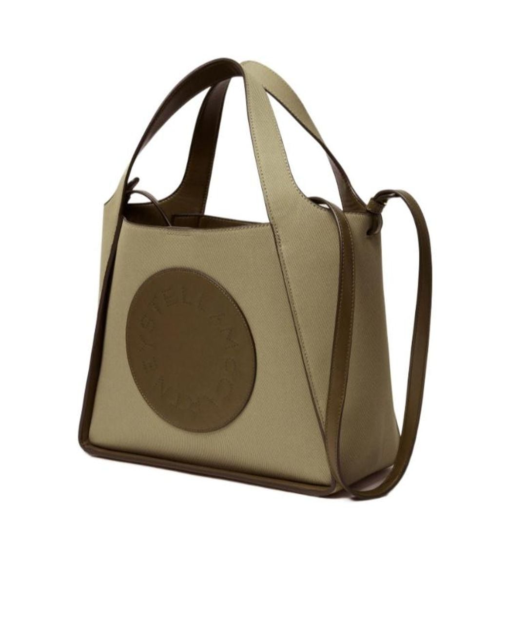Stella McCartney Metallic Logo Crossbody Tote Bag