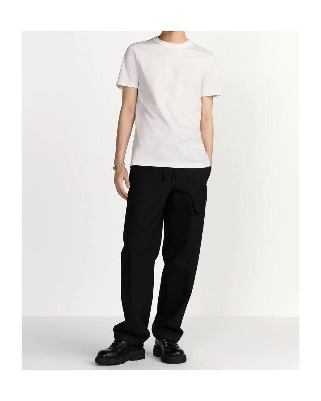 Dior White Homme Icons Regular Fit T-Shirt for men