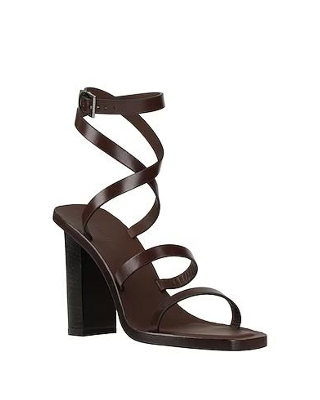Max Mara Metallic Lace-Up Sandals