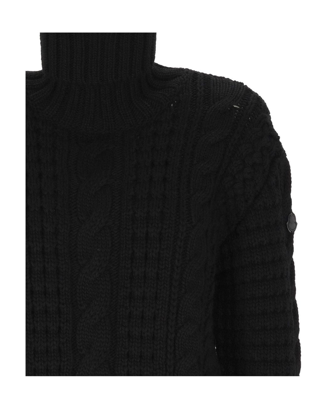 Moncler Black X Edward Enninful Turtleneck Knitted Jumper