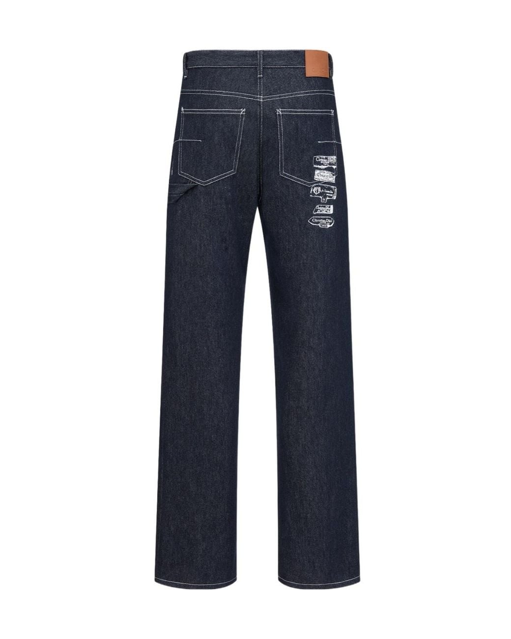 Dior Blue Belt-Loop Jeans for men