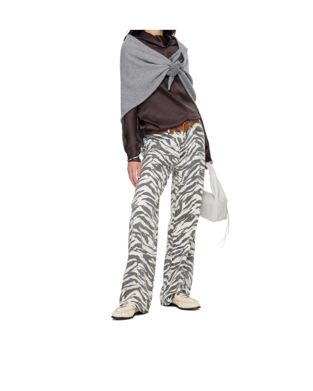 Rag & Bone Gray Triangle Scarf