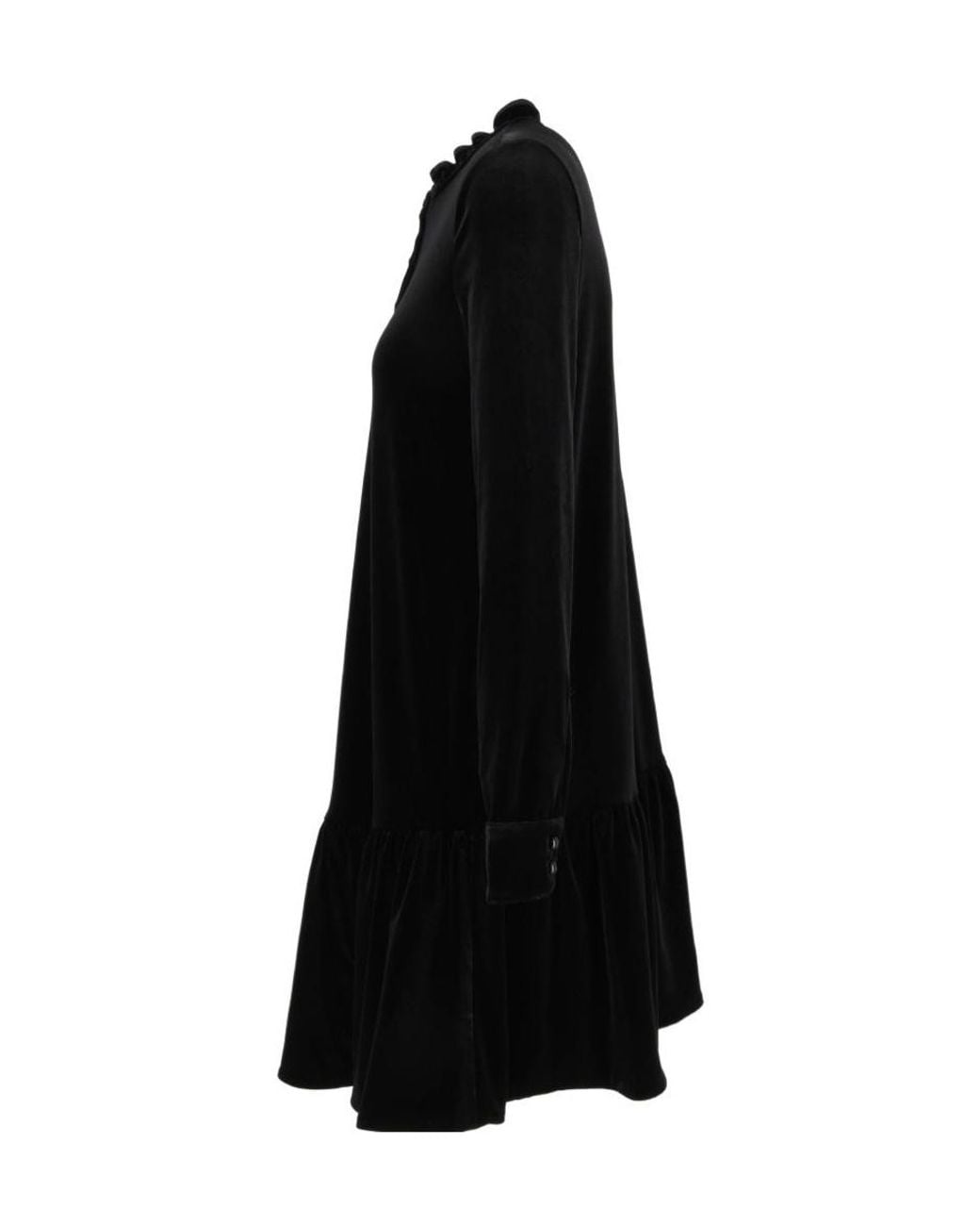 Emporio Armani Black Stretch Chenille Dress