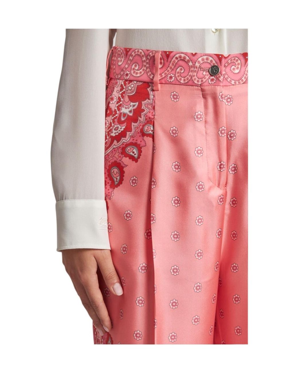 Etro Floral-Printed Tailored Trousers