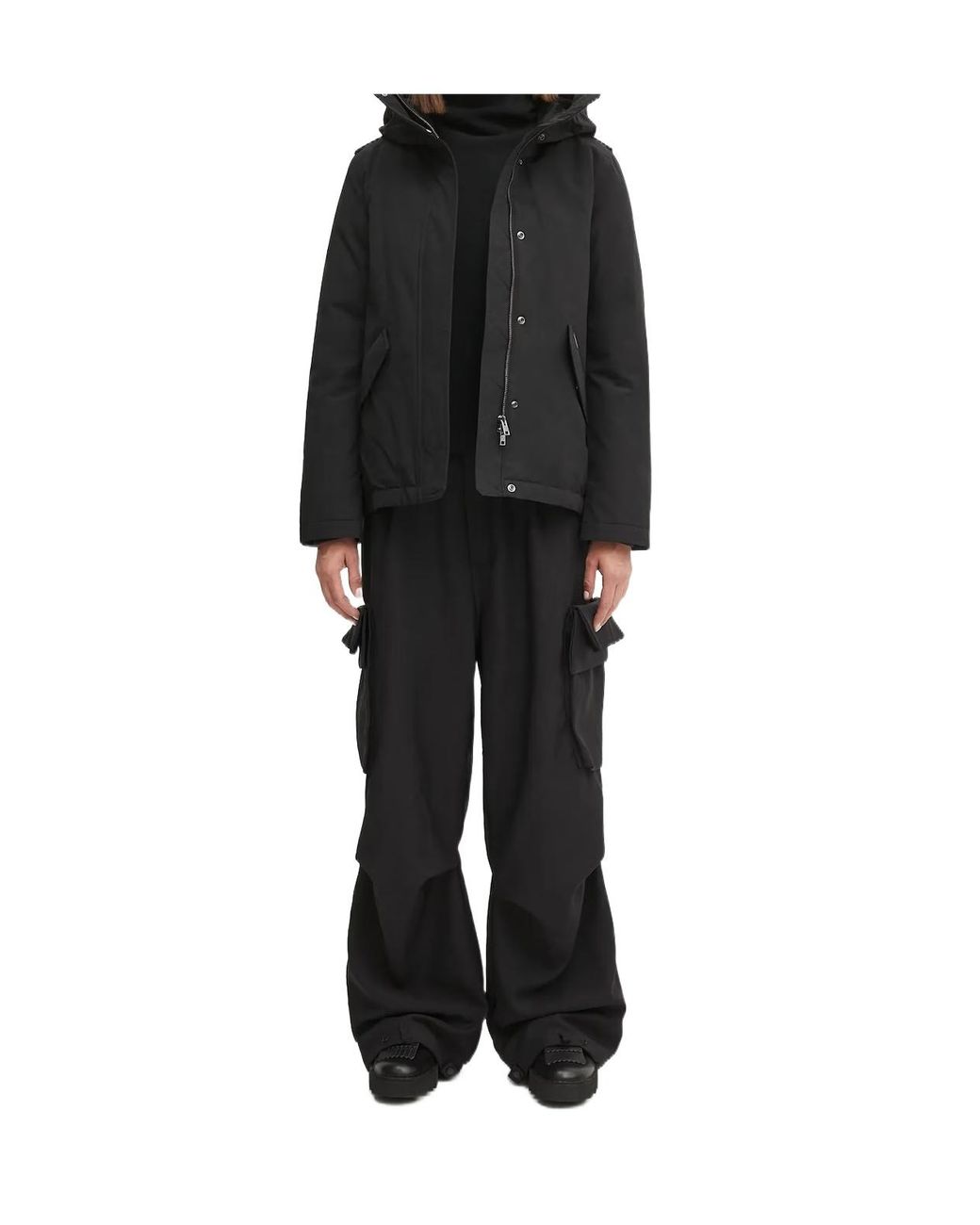 Woolrich Black Down Jacket Military