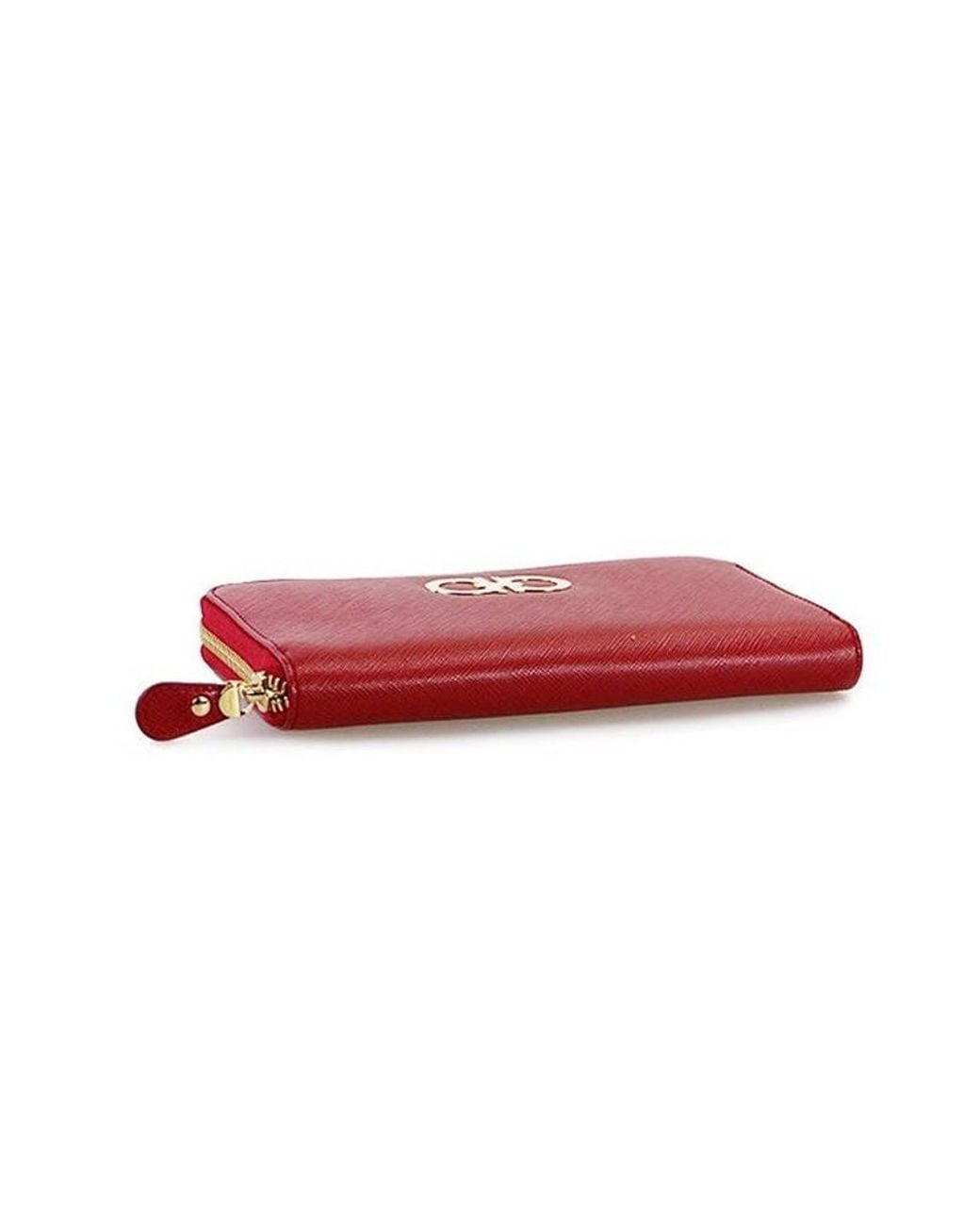 Ferragamo Red Long Purse