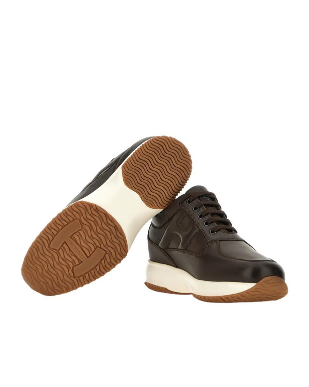 Hogan Black Interactive Lace-Up Sneakers for men