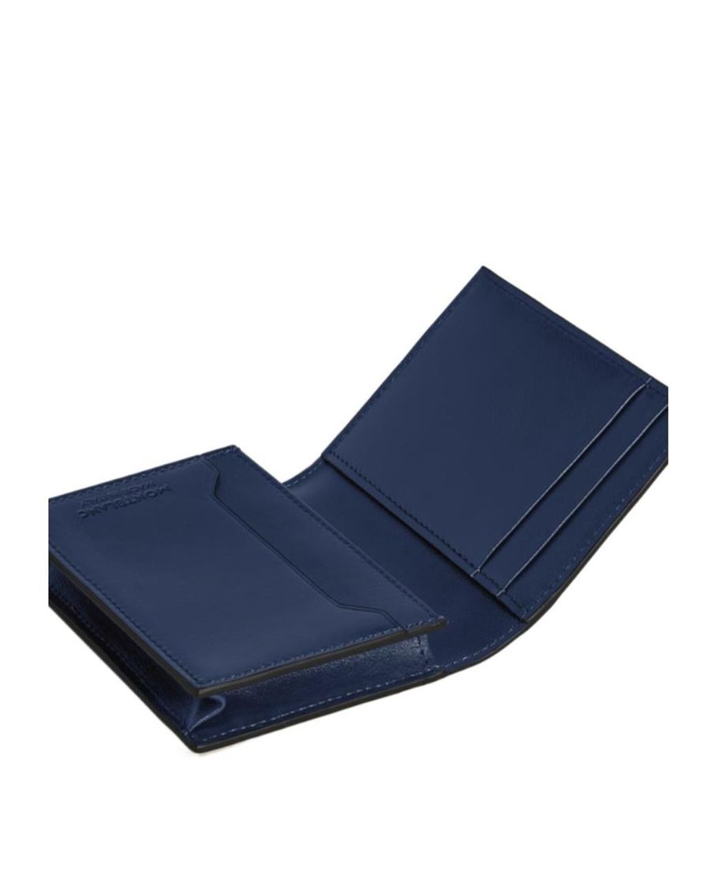 Montblanc Black Folded Leather Wallet for men