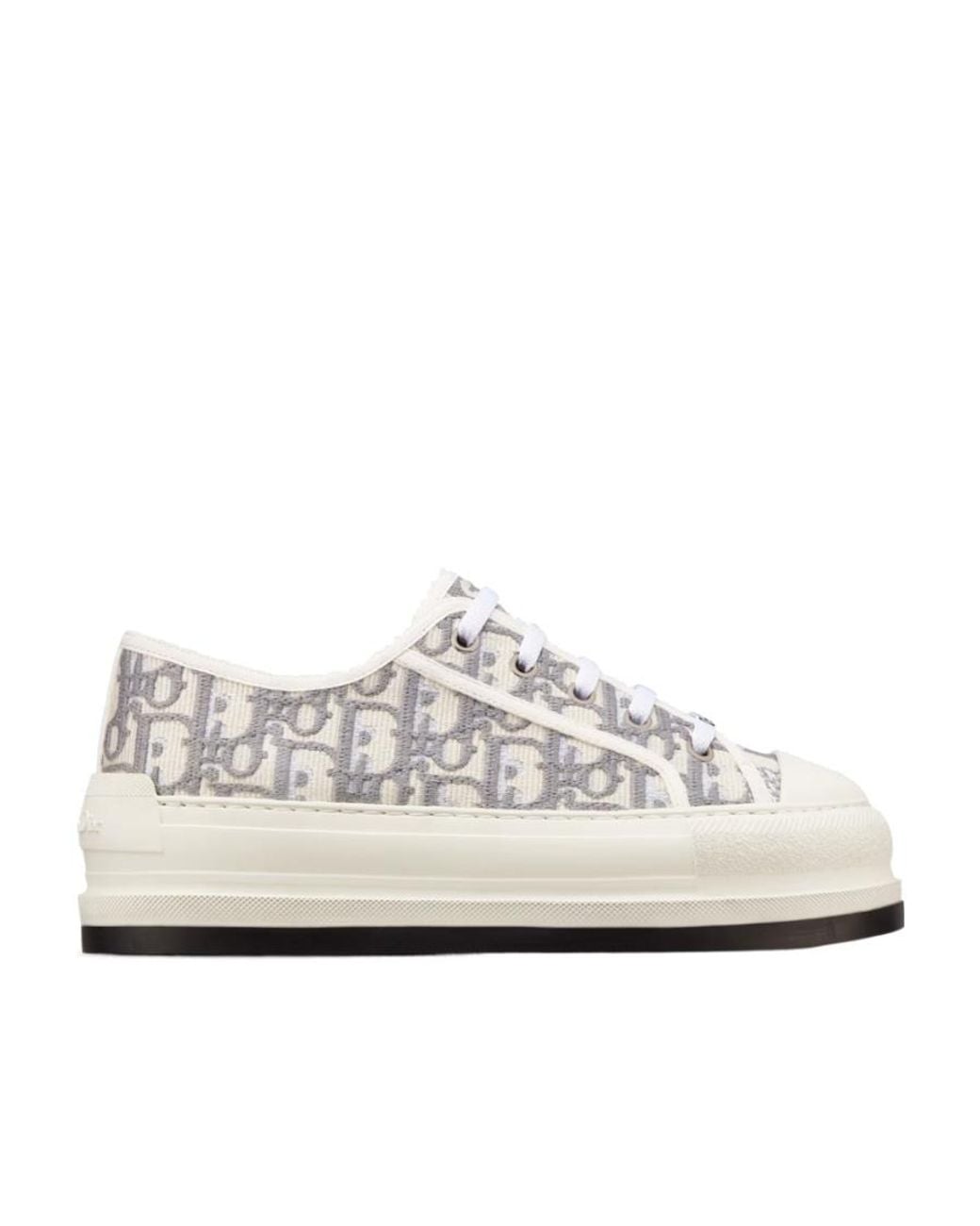 Dior White Walk'N' Low-Cut Casual Sneakers