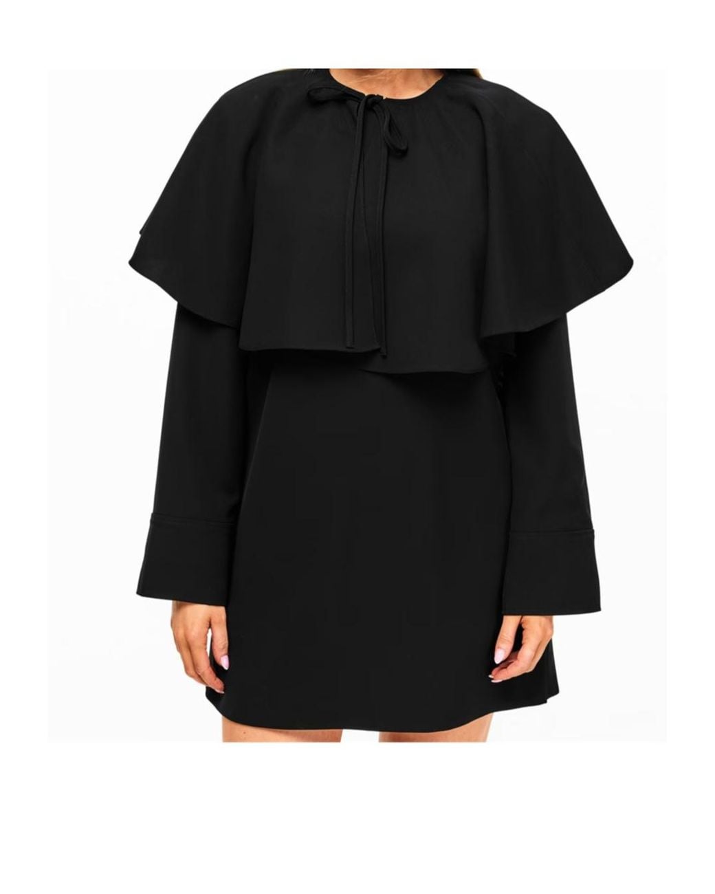 Ganni Black Suiting Circle Mini Dress