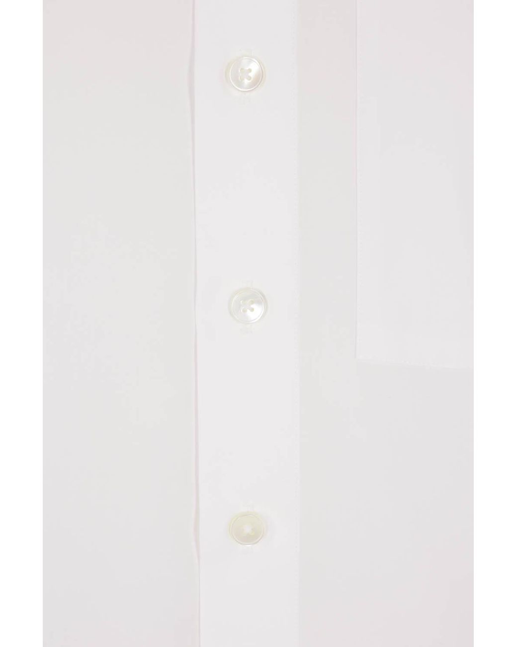 Auralee White Oversized Twill Shirt for men