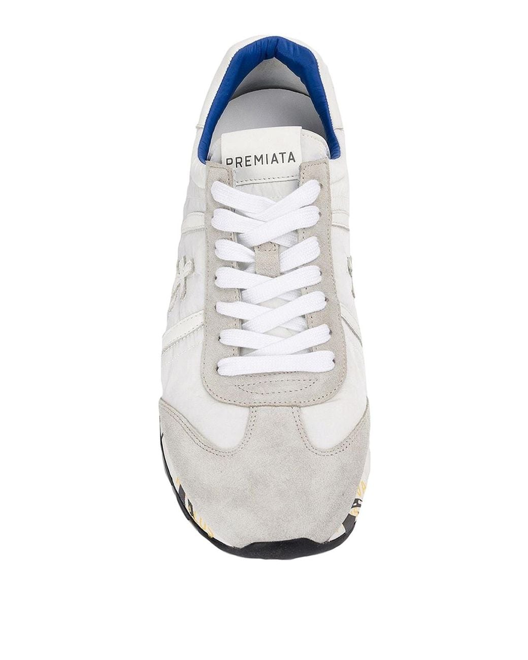 Premiata Gray Logo Casual Sneakers for men