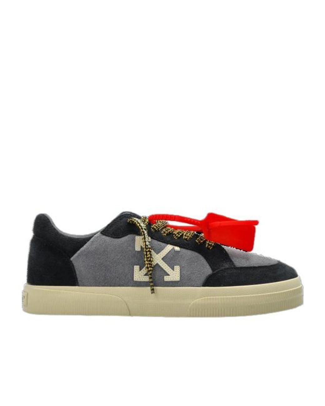 Off-White c/o Virgil Abloh Red Vulcanized Low Lace-Up Sneakers for men