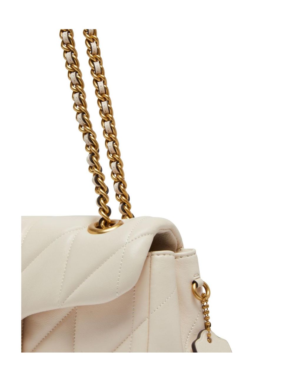 COACH Natural Quilted Tabby 20 Shoulder Bag