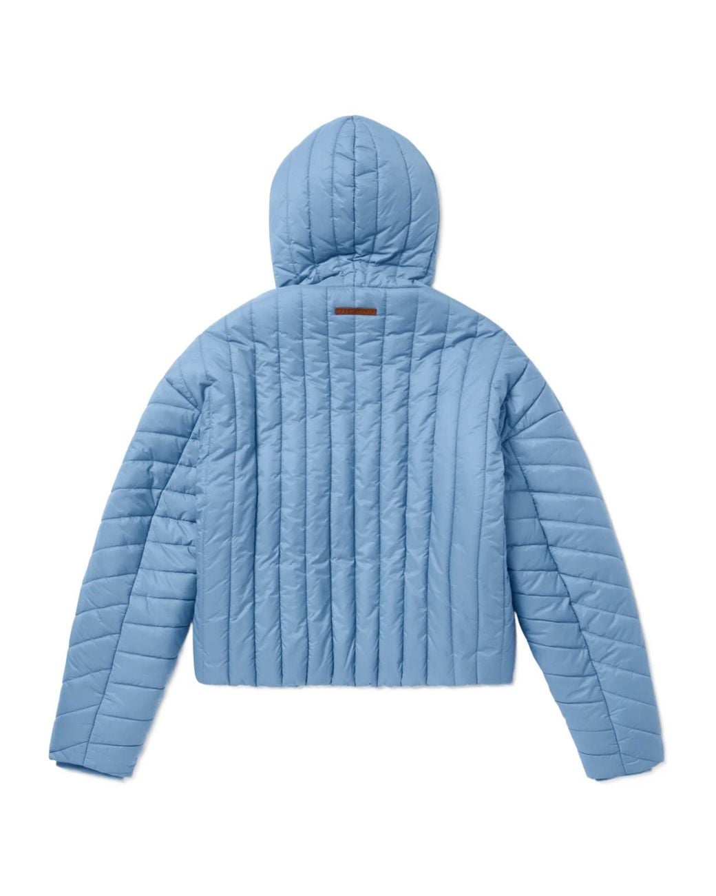 1989 STUDIO Blue Quilted Hooded Coat for men