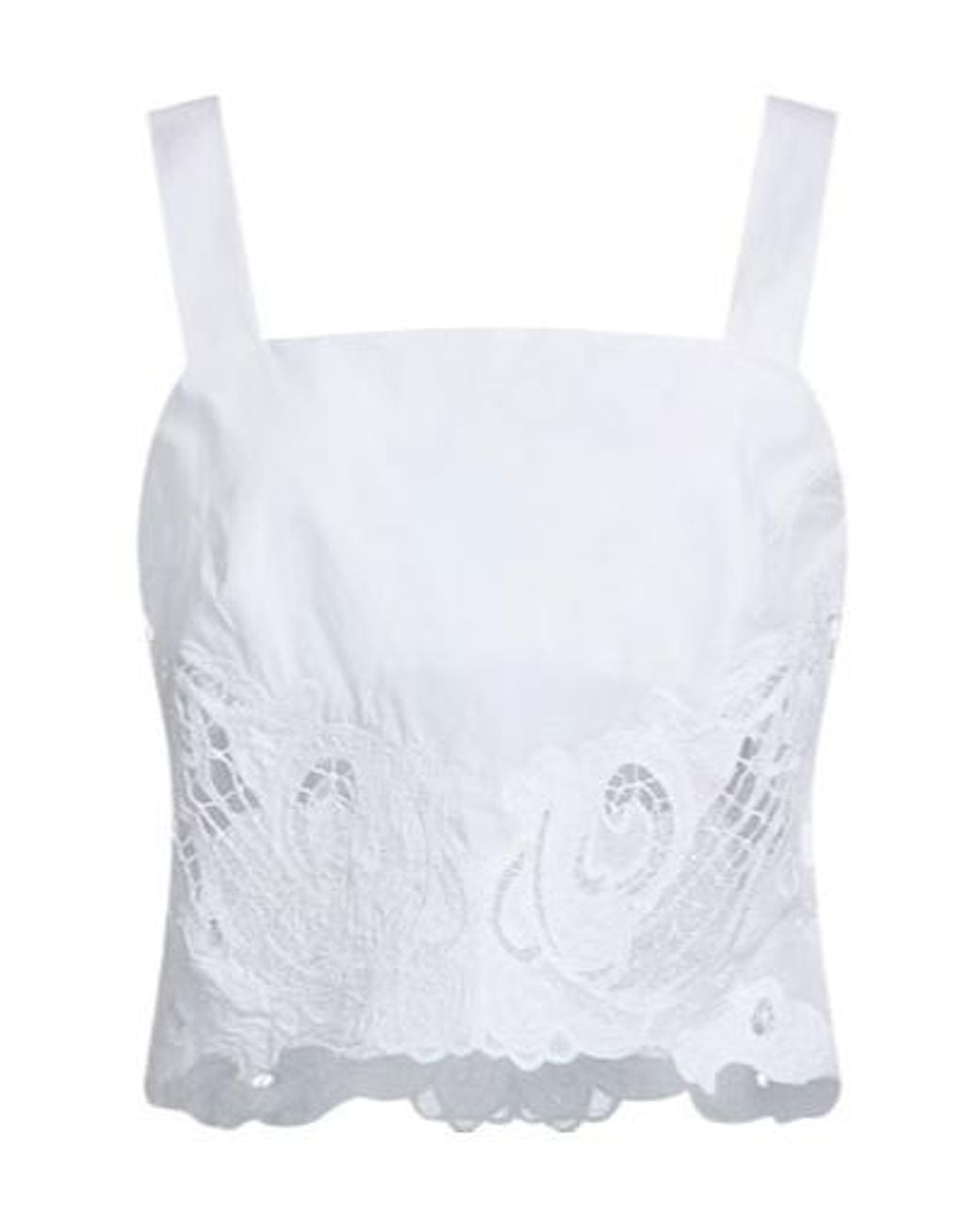 Rag & Bone White Solid Color Sleeveless Top