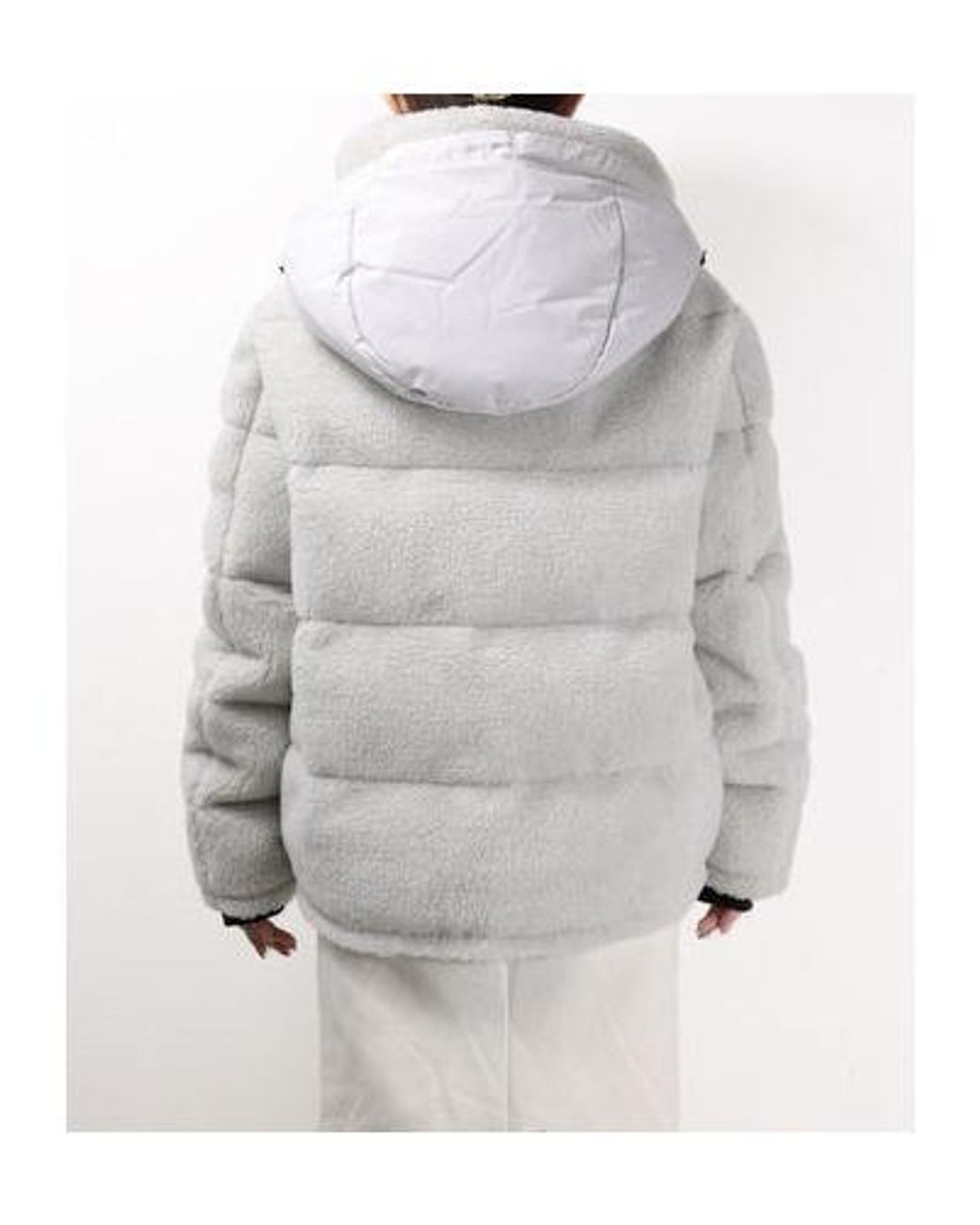 Herno Gray Long-Sleeved Down Jacket