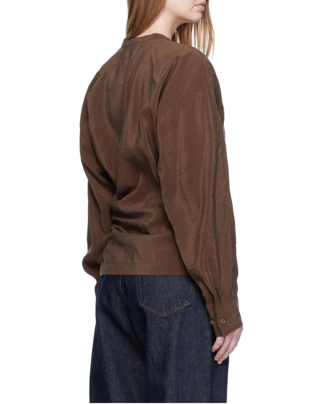 Lemaire Brown Twisted Top
