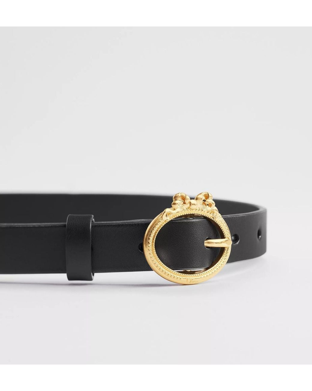 Dior Black Medaillon Belt