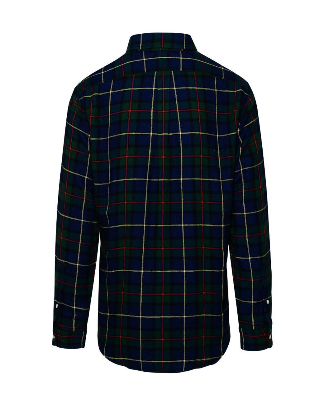 Polo Ralph Lauren Blue Plaid-Patterned Cotton Shirt for men