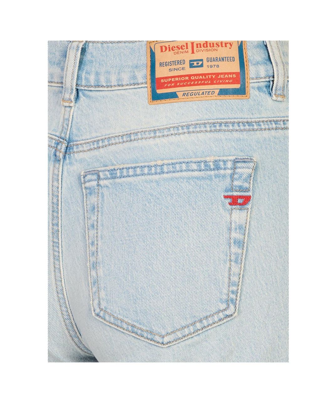 DIESEL Blue Five-Pocket Jeans