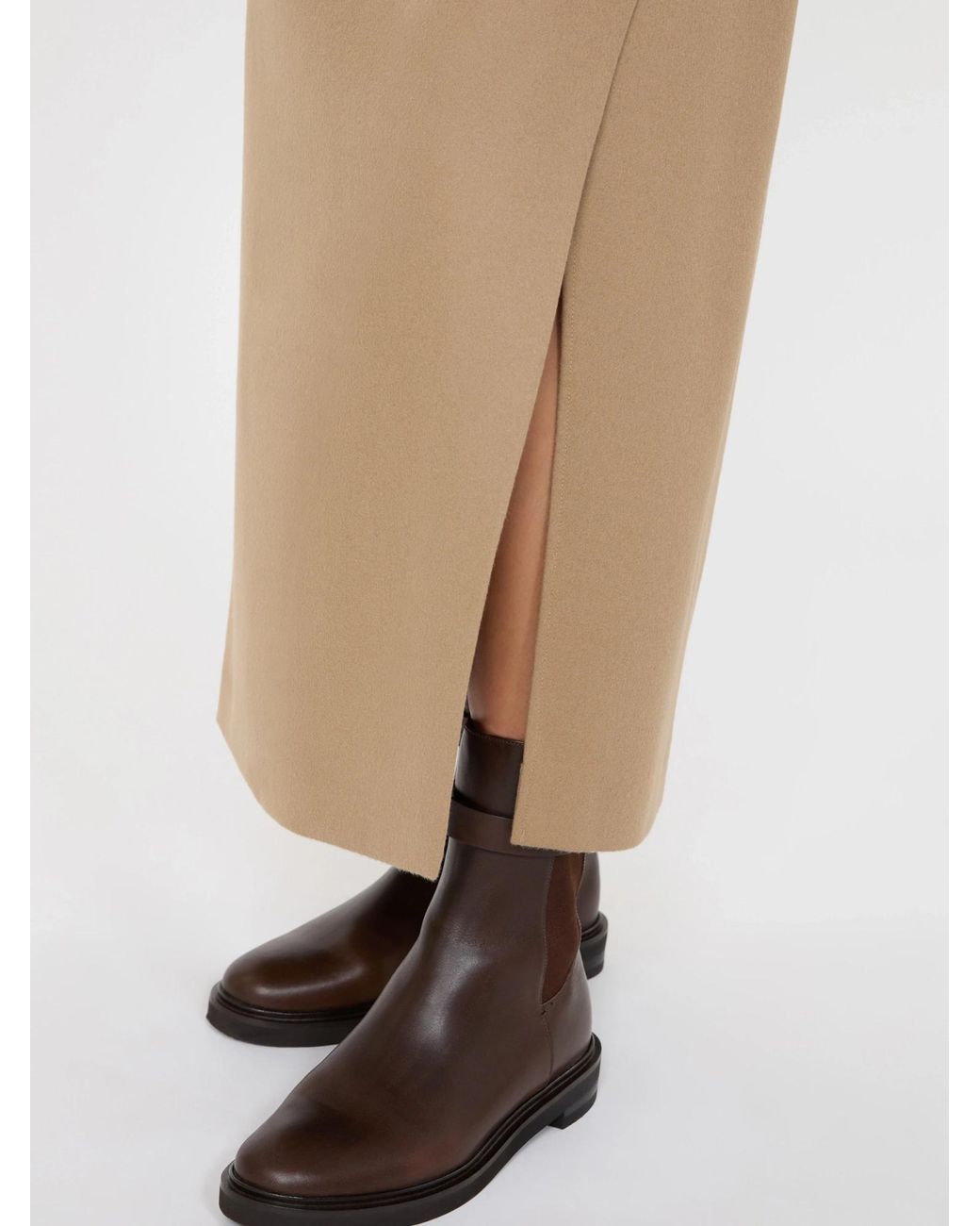 Max Mara Natural Wool Wrap Skirt