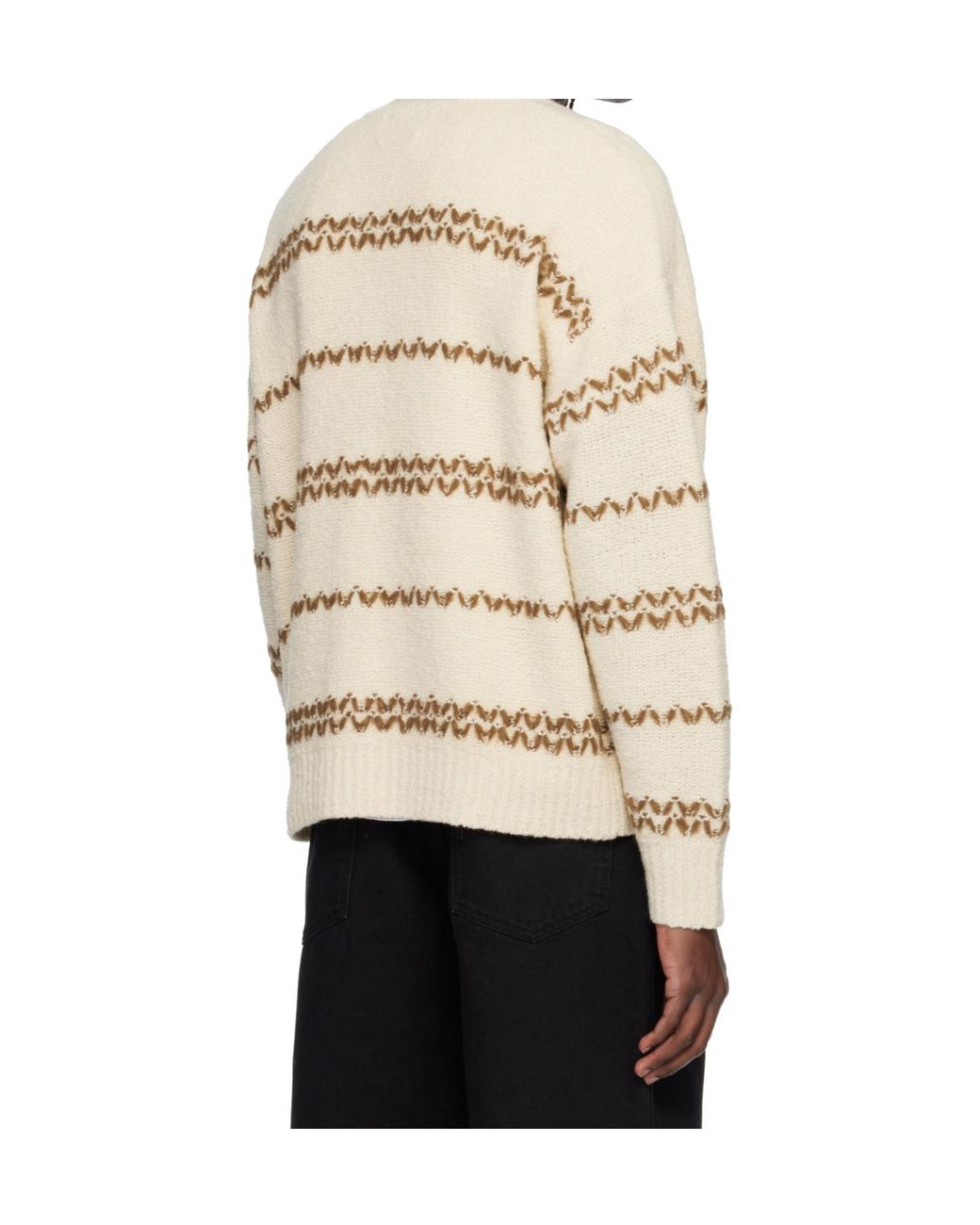 Isabel Marant Natural Romain Striped Pullover for men